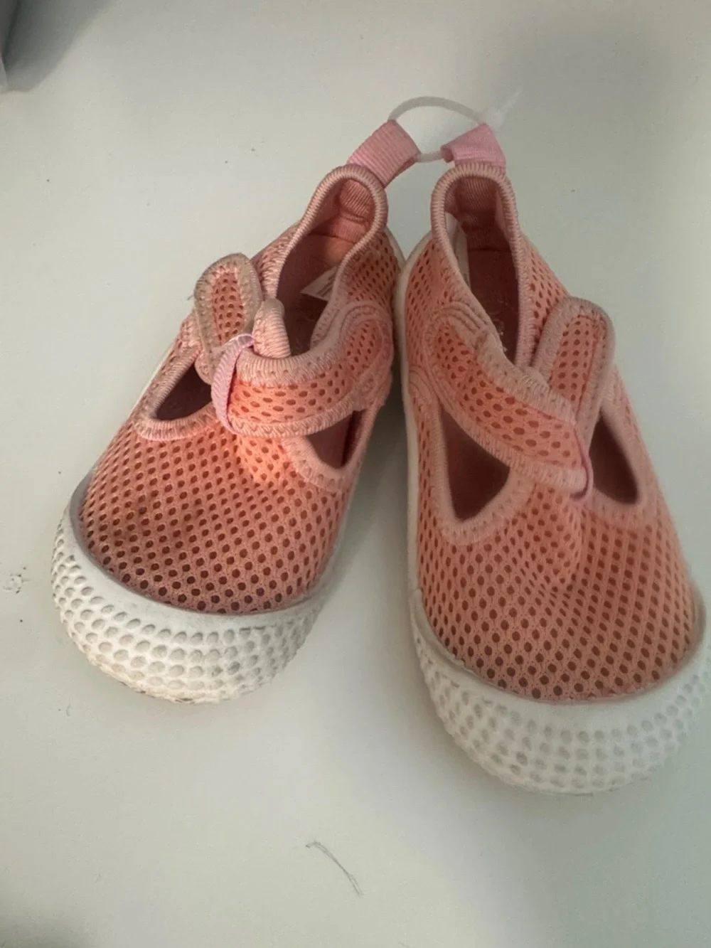 Kids Breathable Pink Mesh Mary Jane Sneakers